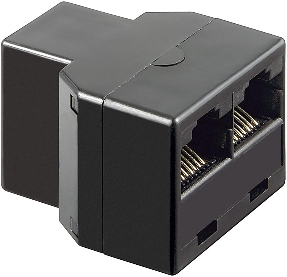 RJ45 förgreningsadapter rak F-F-F