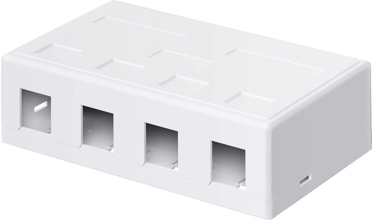 Väggbox för 4x Keystone modul