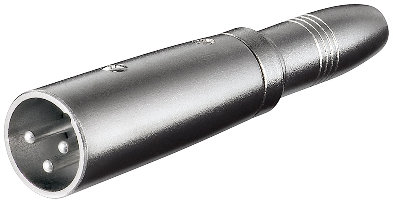 Adapter 3-pol XLR hane till 6.3mm hona mono