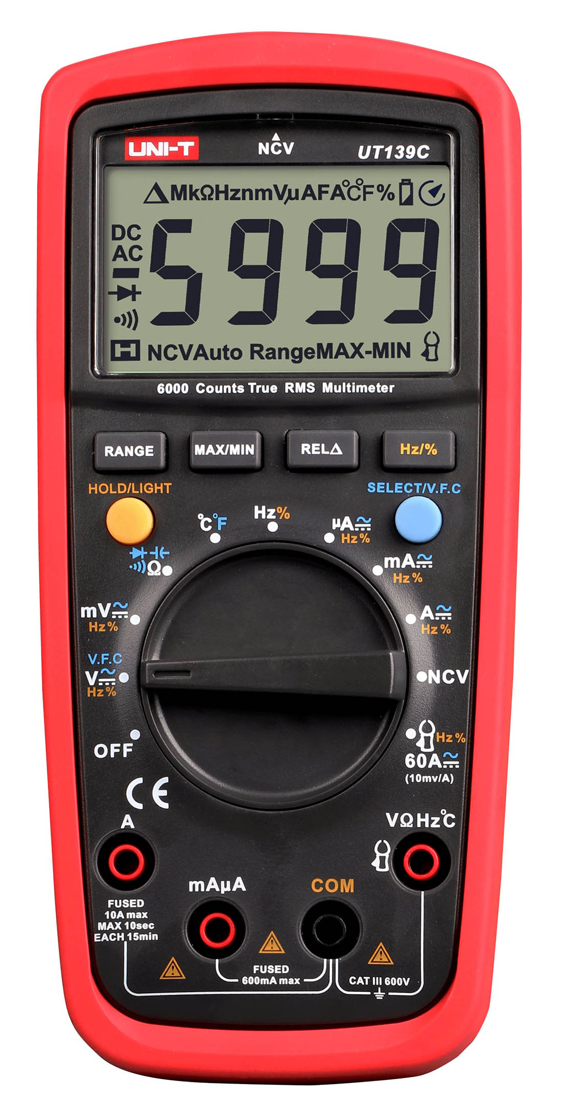 Multimeter TrueRMS 6000 counts UNI-T UT139C