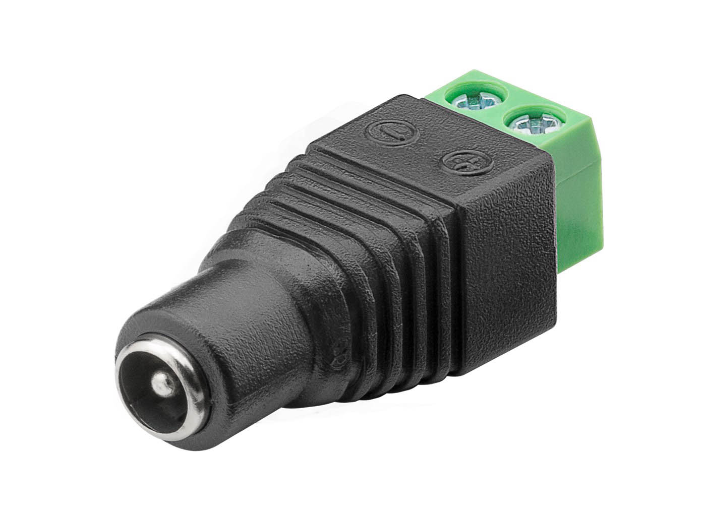 DC-jack 2.1x5.5x9.5mm till skruvplint