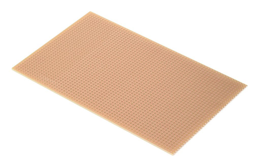 Experimentkort FR2 1-hål 100x160mm