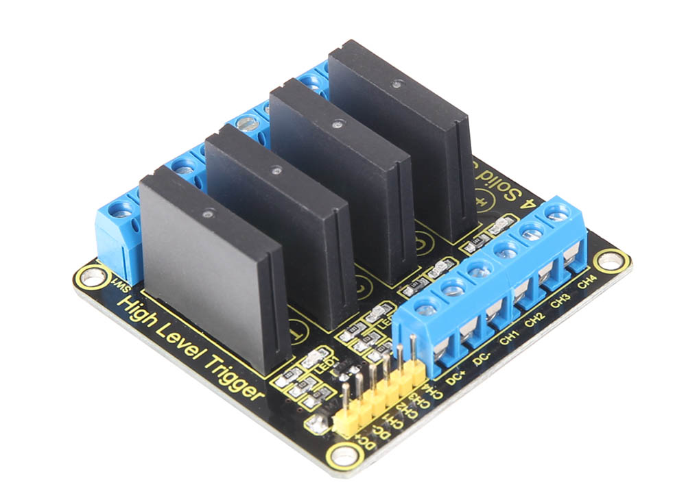 Halvledarrelä-modul 4 kanaler 240VAC 2A