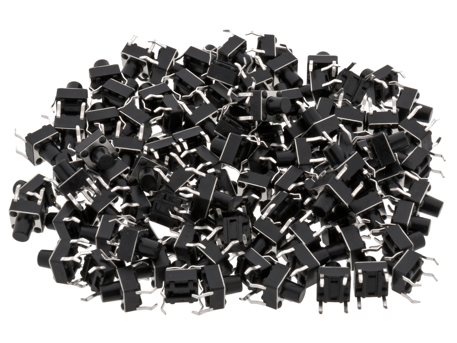 Taktila omkopplare PCB 6x6x7mm - 100-pack
