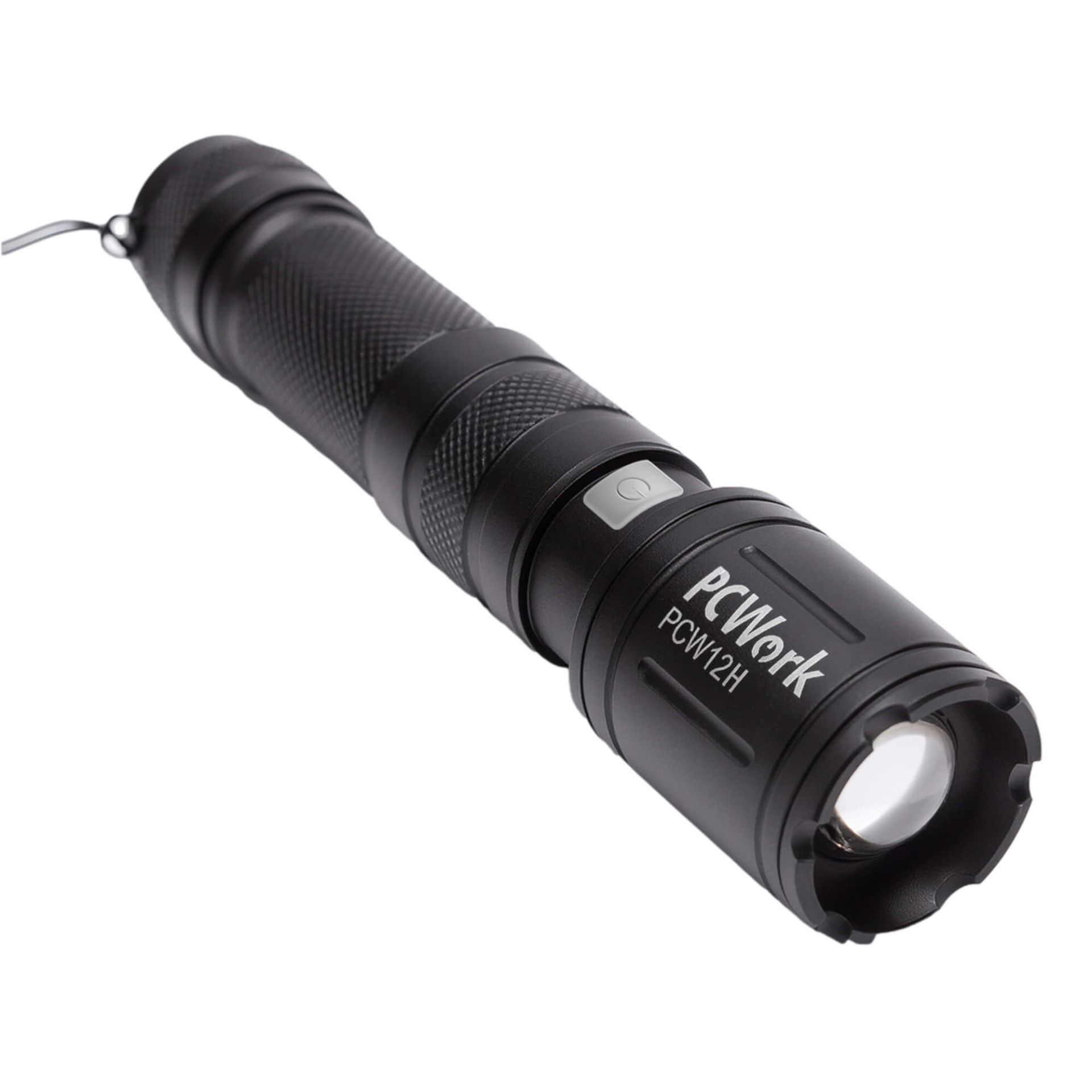 Zoom-ficklampa 600lm 2000mAh Li-Ion USB-C