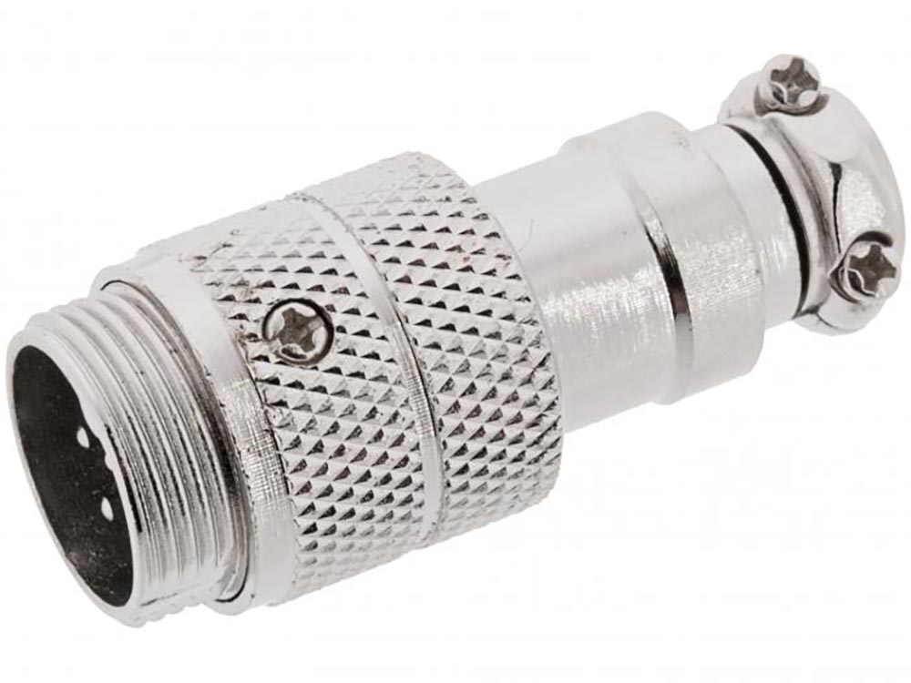Kontakt GX16 plugg 6-pol kabel