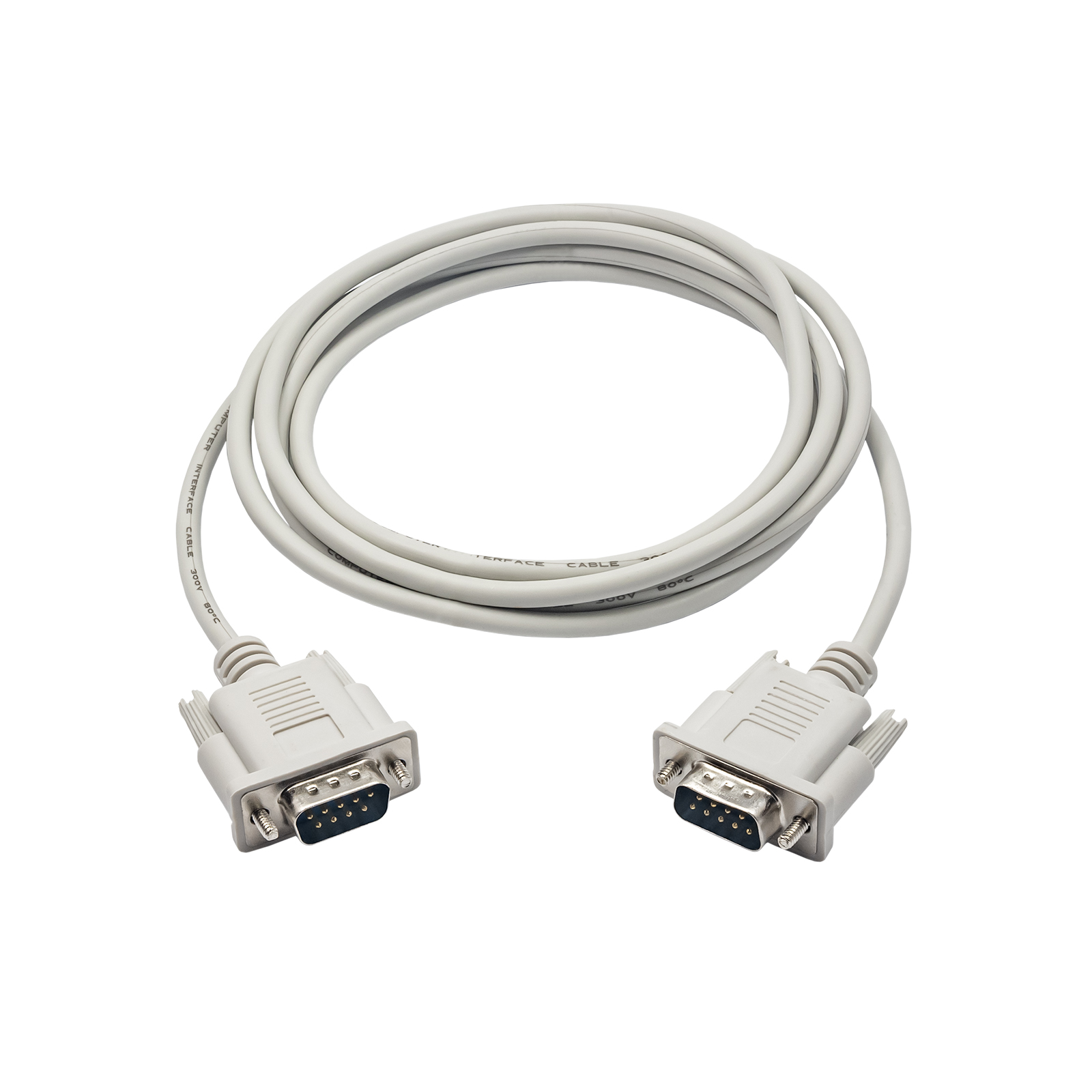 Seriell datakabel DB9 hane till DB9 hane 2m