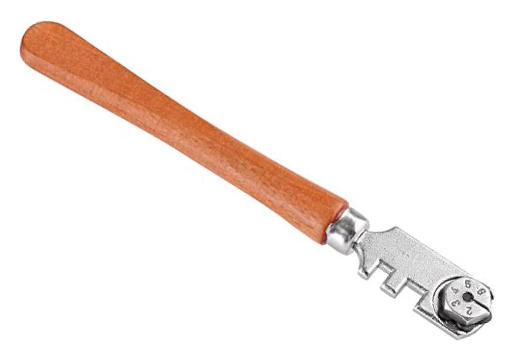 Glasskärare med 6 volframkarbid-trissor