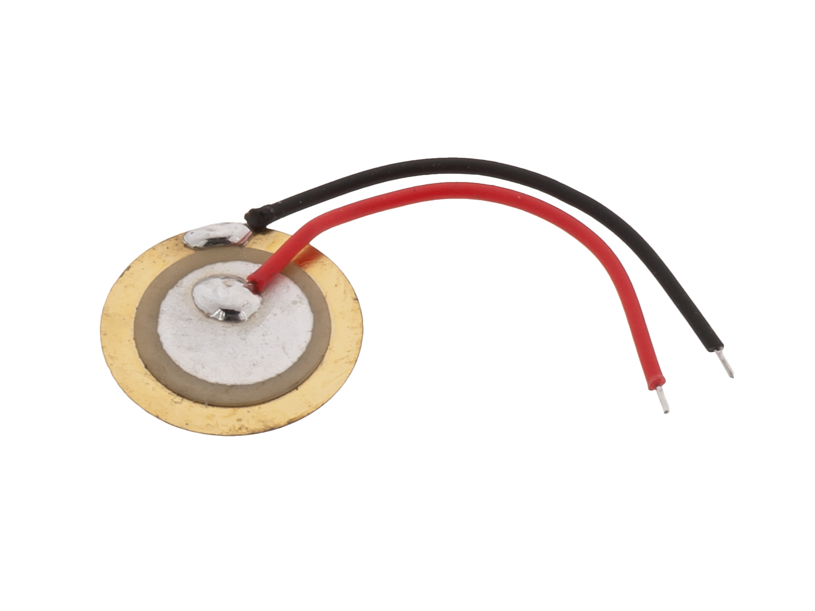 Piezoelement ø12mm 6.5kHz med sladd