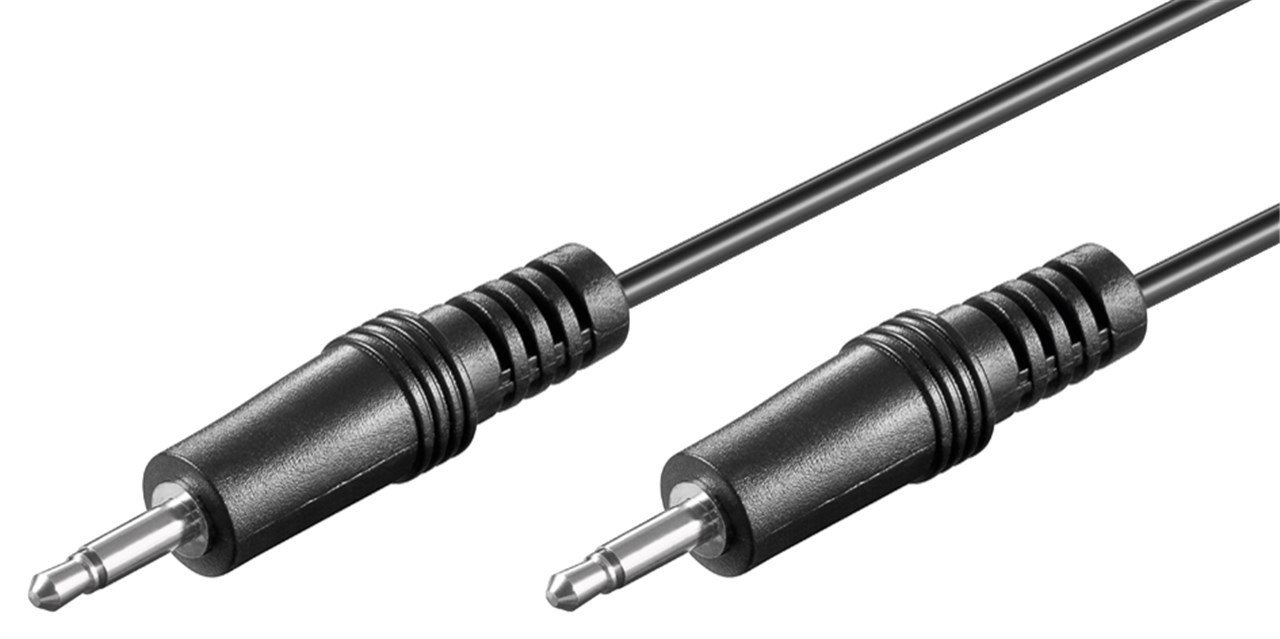 Audiokabel 3.5mm hane/hane 1.5m mono