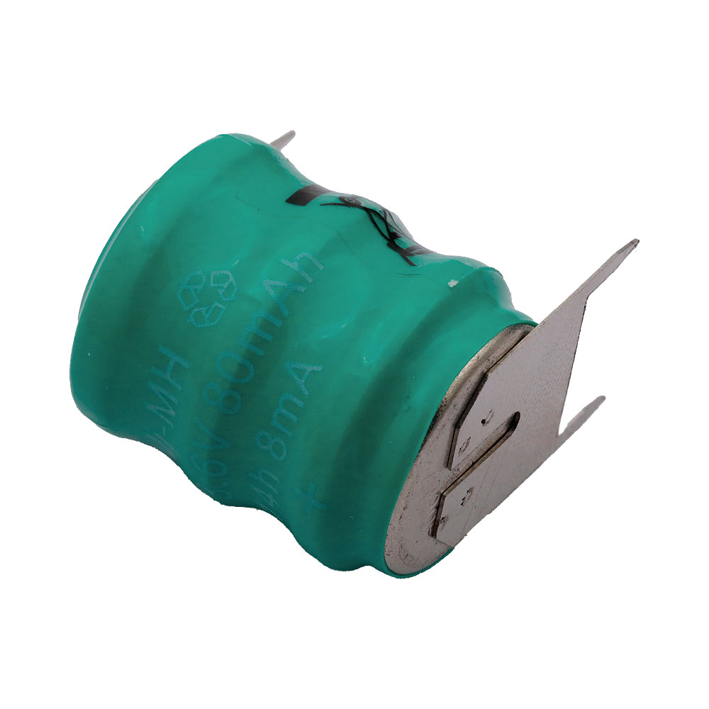 NiMH batteri 3/V80H 3.6V 80mAh PCB