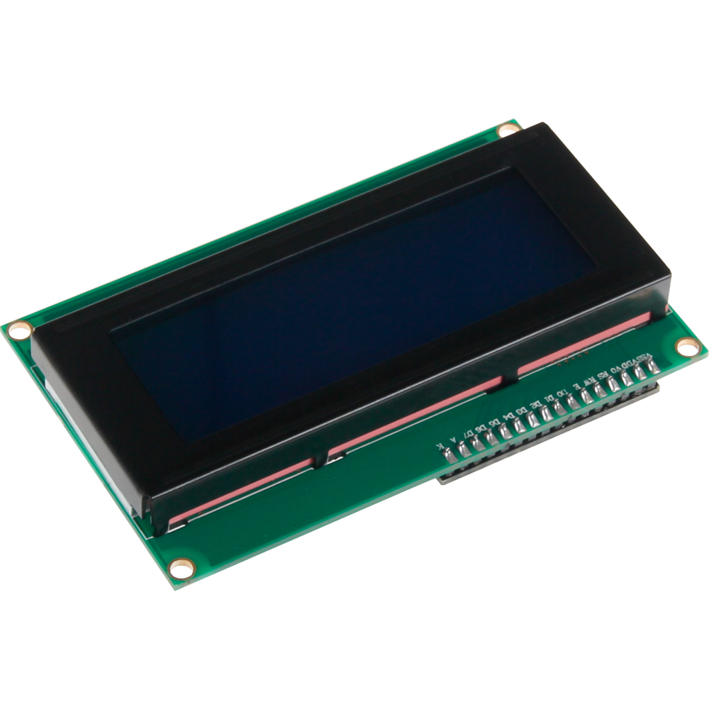 LCD 4x20 tecken vit/blå I2C 5V