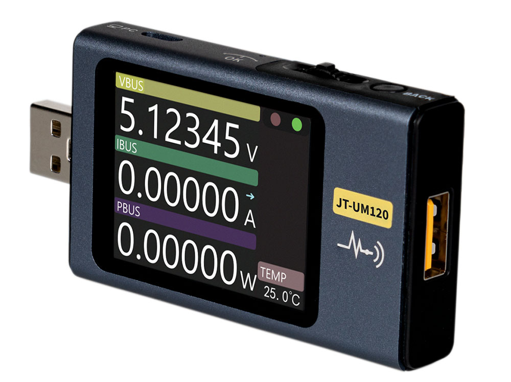 USB-testare med 8 mätfunktioner och QC/PD-analys