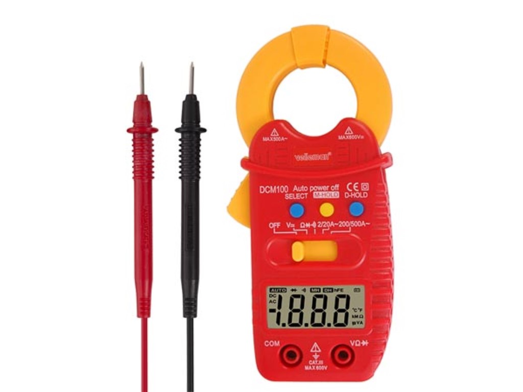 Tångmultimeter AC/DC ± 600V 3 1/2 siffra 500A