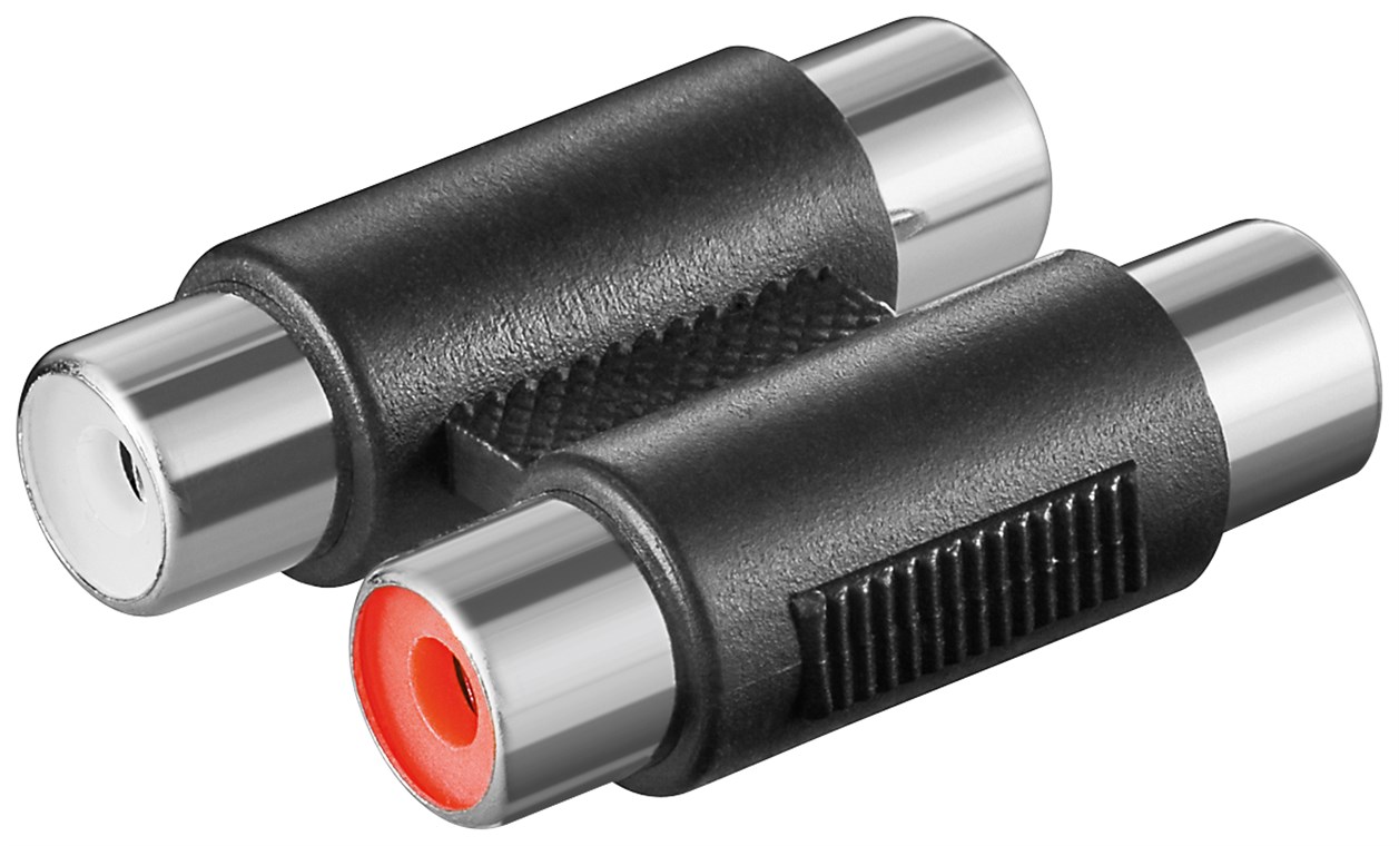 2x RCA adapter dubbel hona stereo