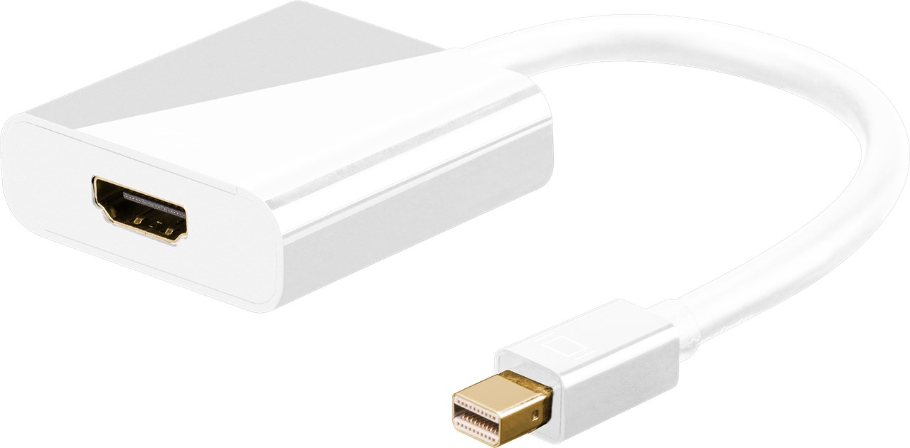 Adapter Mini DisplayPort 1.2 till HDMI 1.4 (4K@30Hz)
