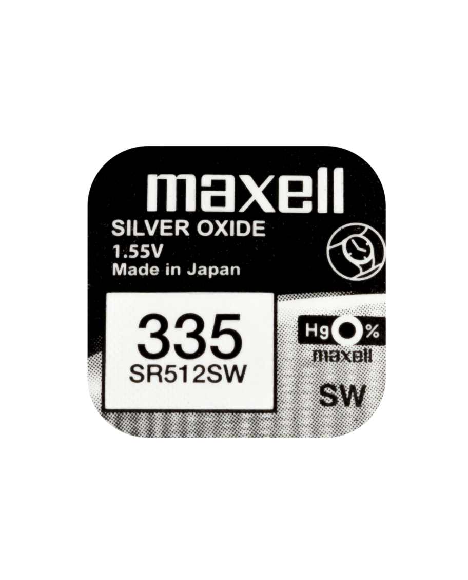 Knappcellsbatteri silveroxid 335 SR512 Maxell