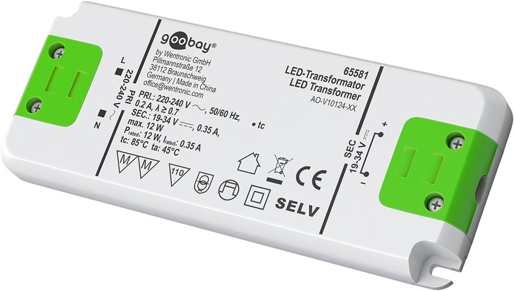 LED drivdon 350mA 12W - CC