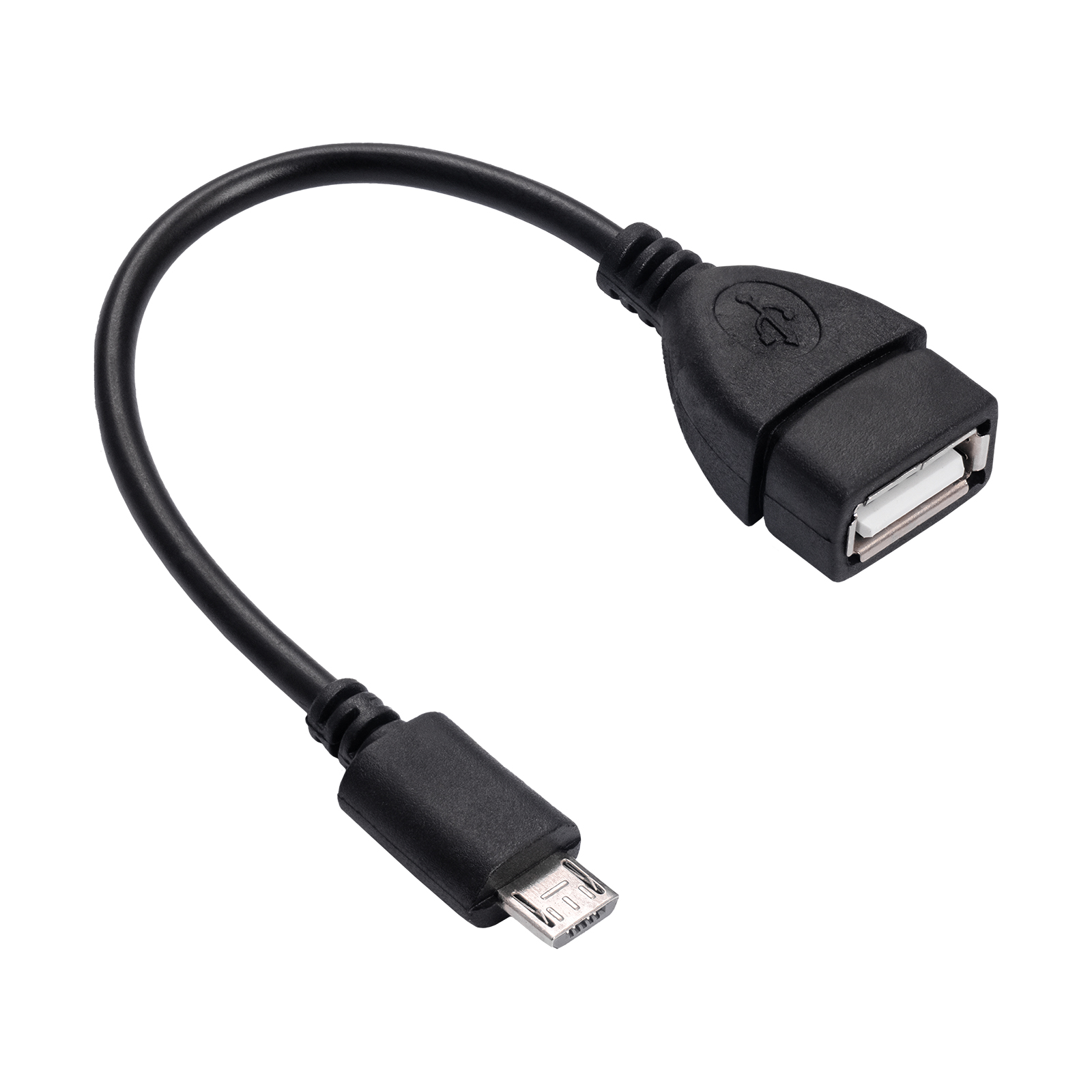 USB micro-B hane till USB-A hona adapter 15cm
