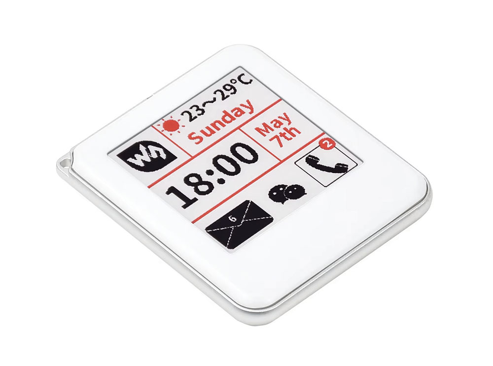 Displaymodul med 1.54" E-papper display röd/svart NFC-driven