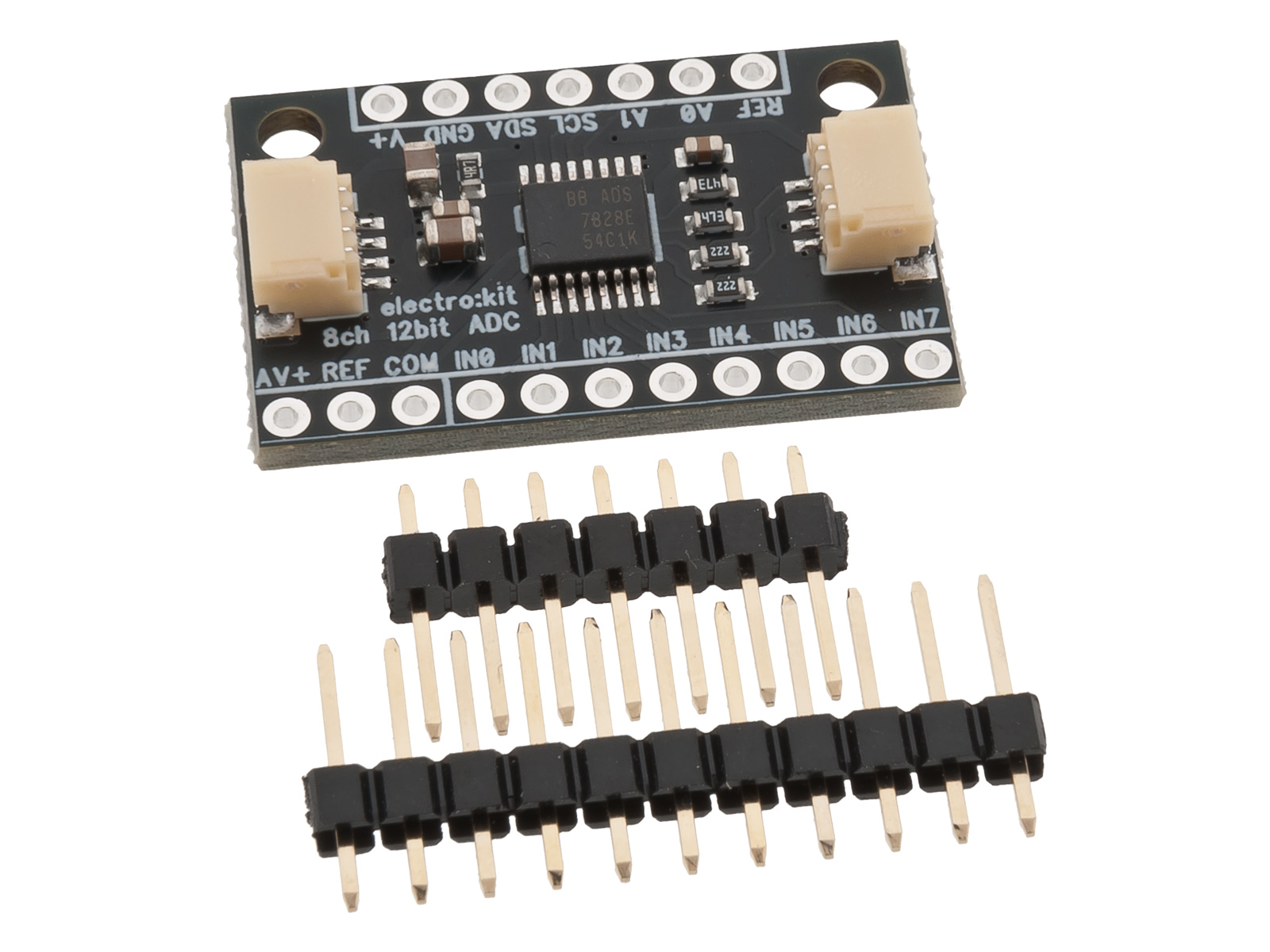 ADC AD-omvandlare 8-kanaler 12-bit - Qwiic
