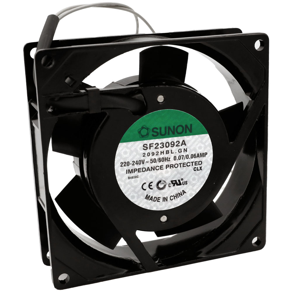 Fläkt 92x92x25mm 230VAC 37dBA 51m³/h