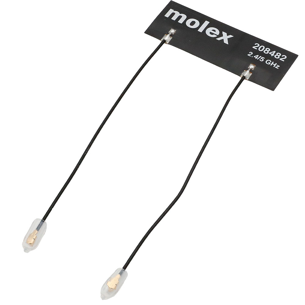 FPC WiFi-antenn Tri-band MIMO - 2.4/5/6GHz 5dBi 2x uFL 0.1m kabel