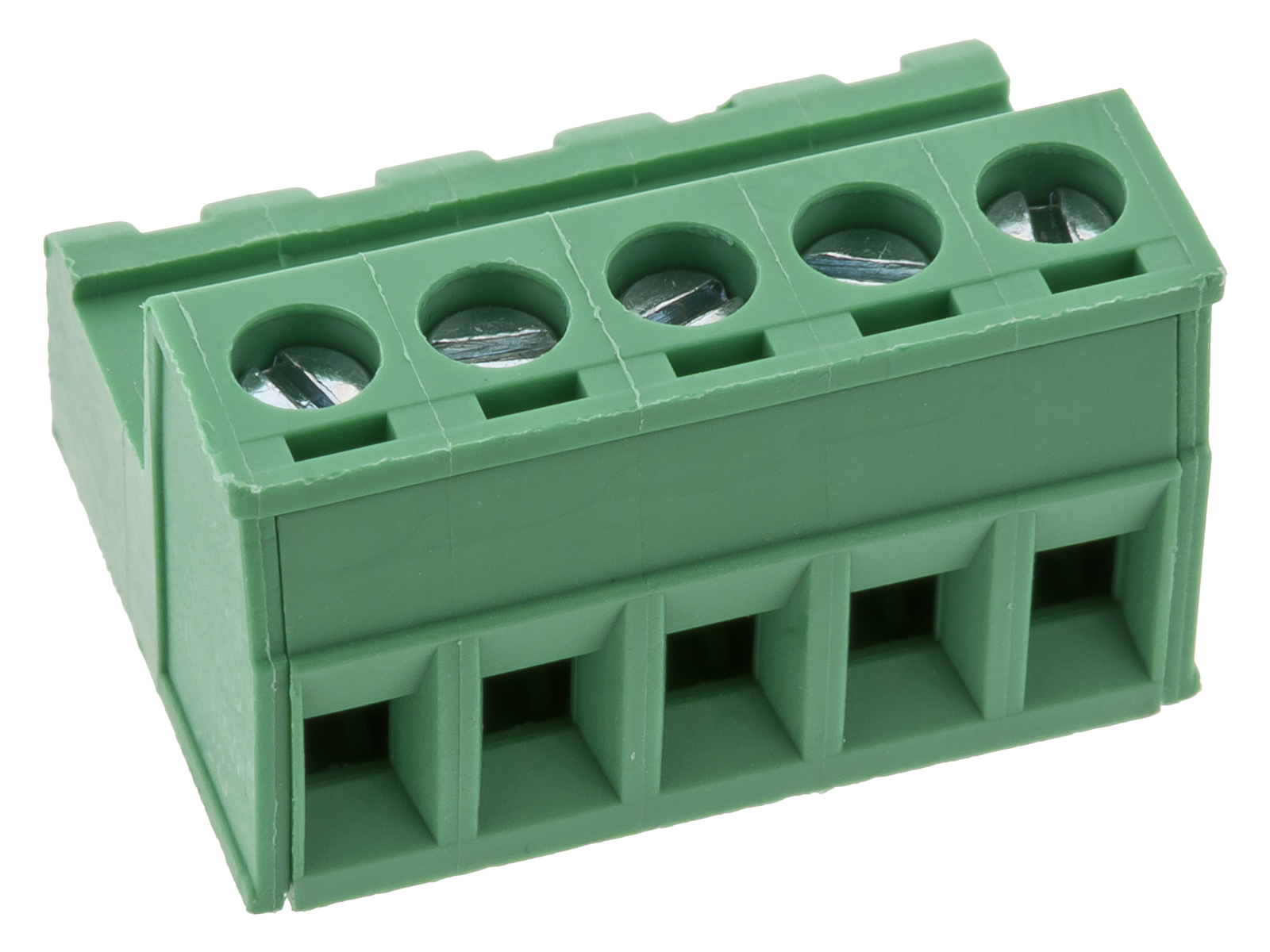 Jackbar skruvplint hane 5.08mm 5-pol 300V 10A