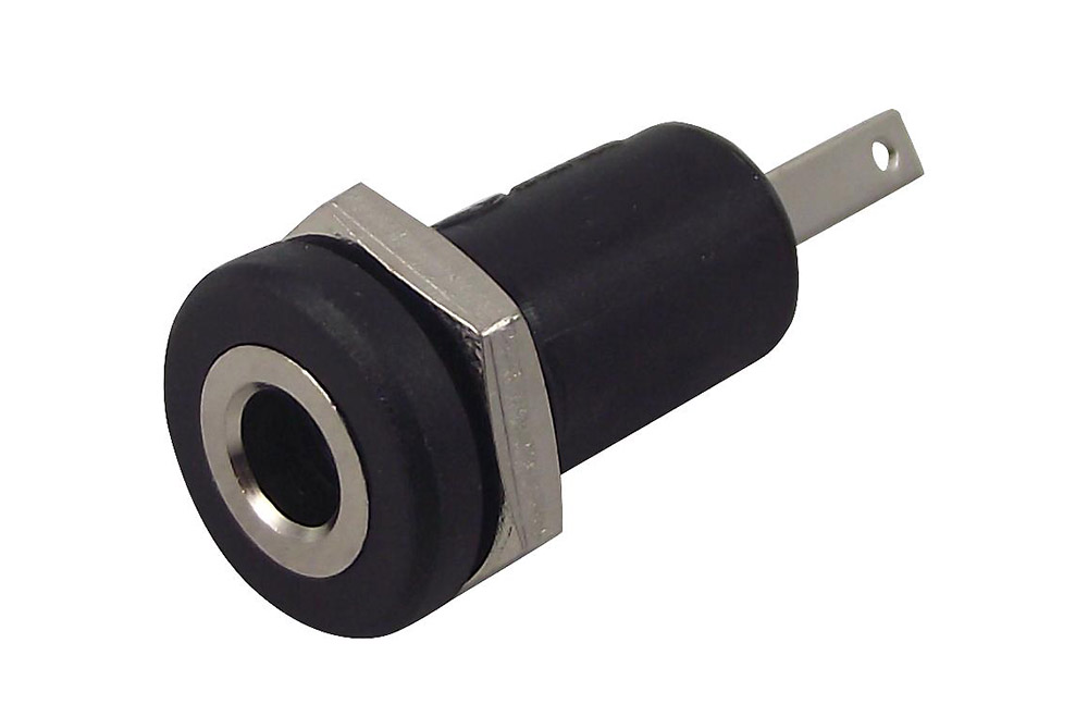 3.5mm hona 2-pol mono chassi