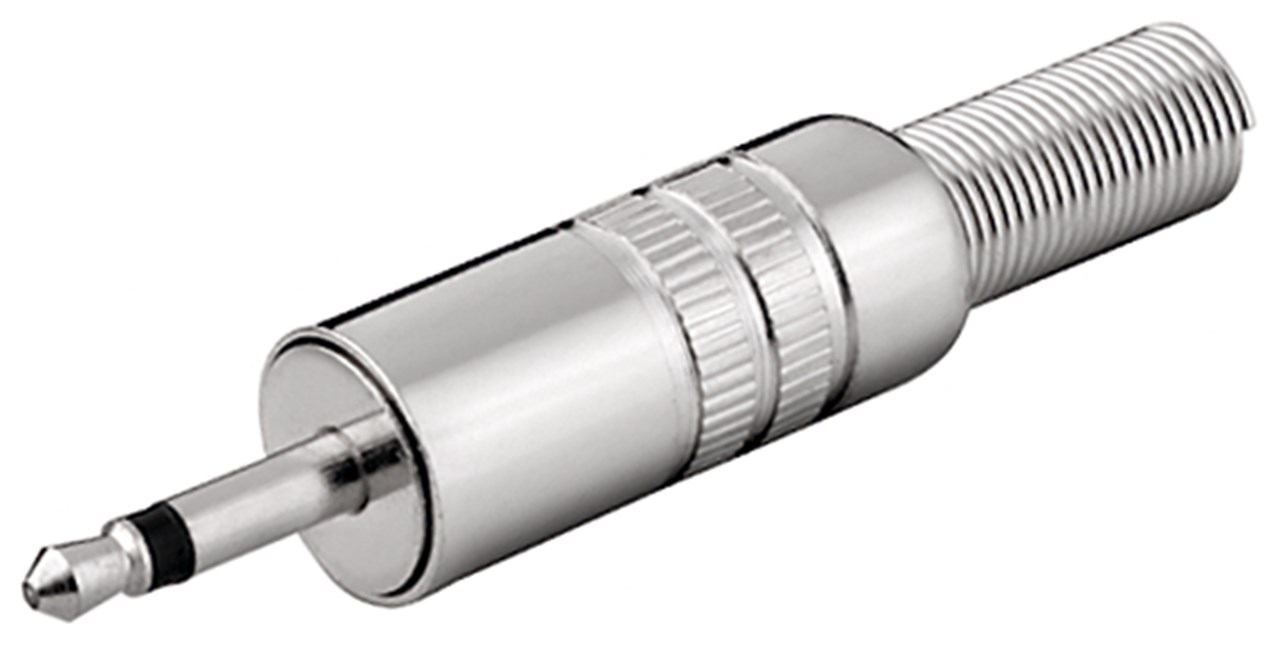 3.5mm hane 2-pol mono metall