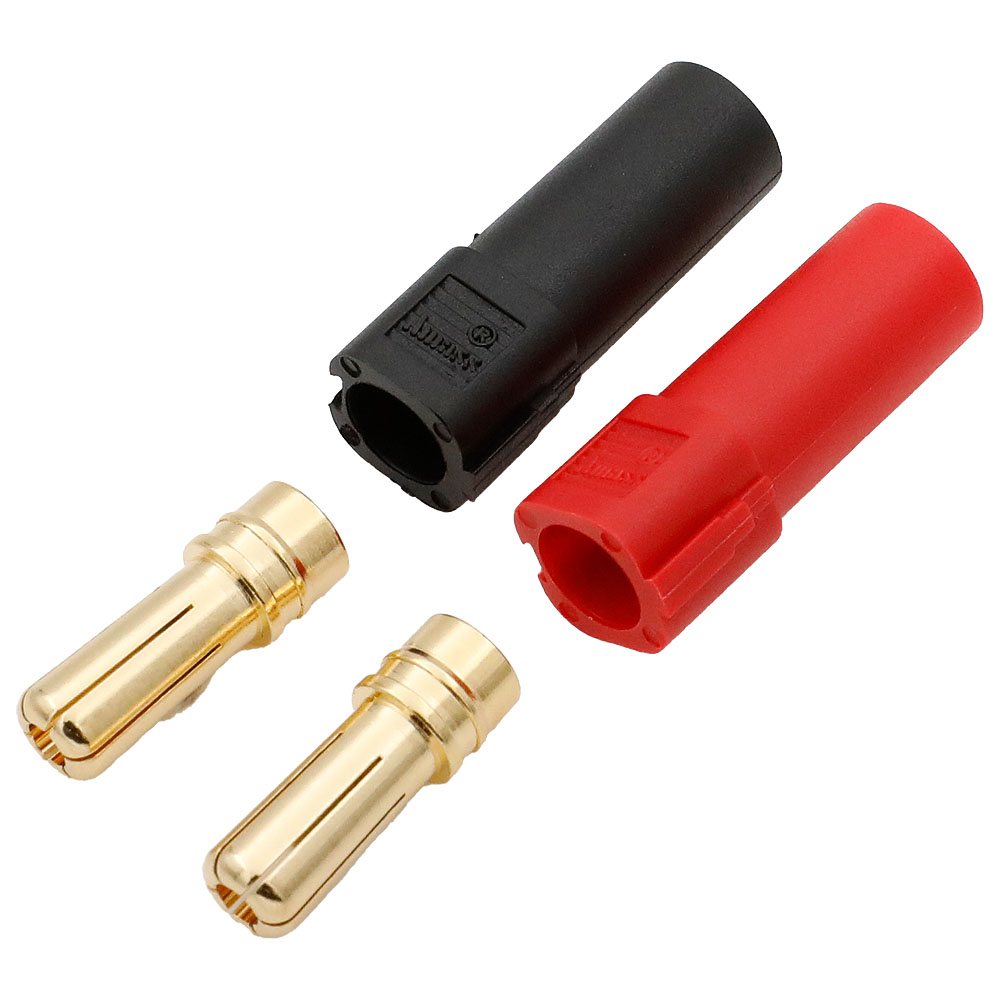 Strömkontakt XT150 60(130)A hane röd+svart