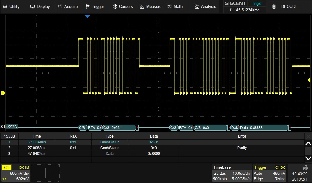 SDS6000Pro-1553B MIL-1553B decoding option (sw)
