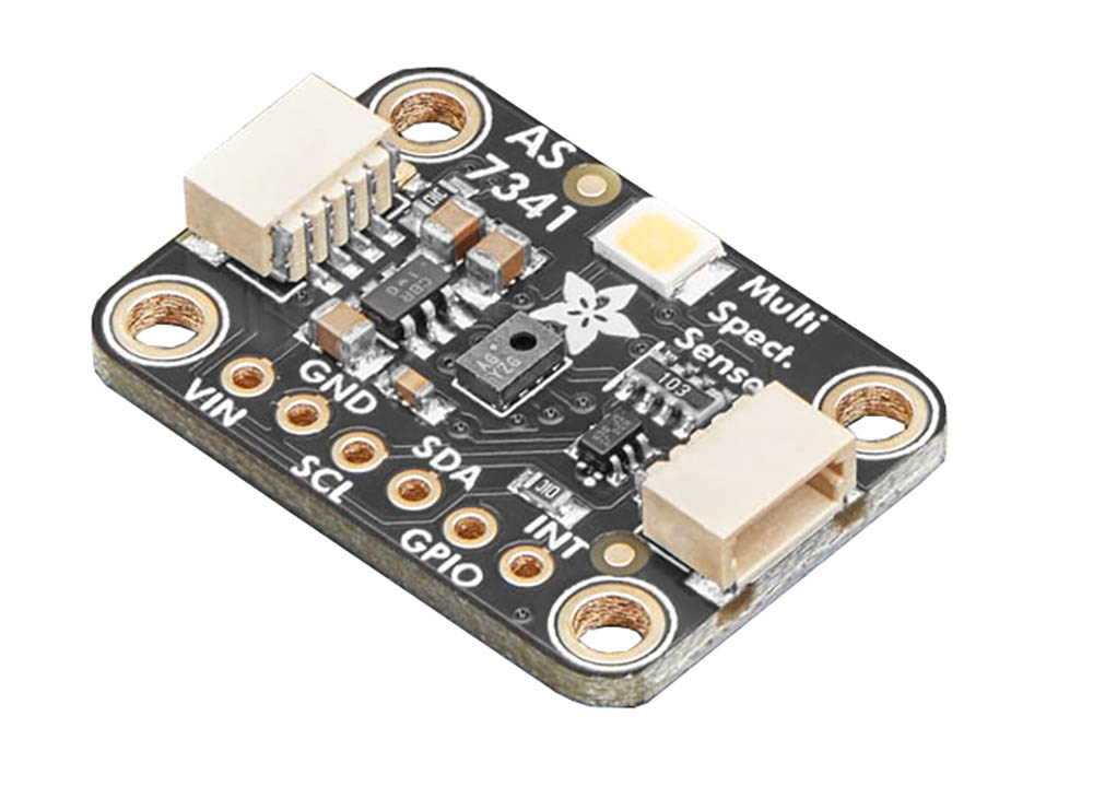 10-kanals ljus- färgsensor AS7341 - Qwiic