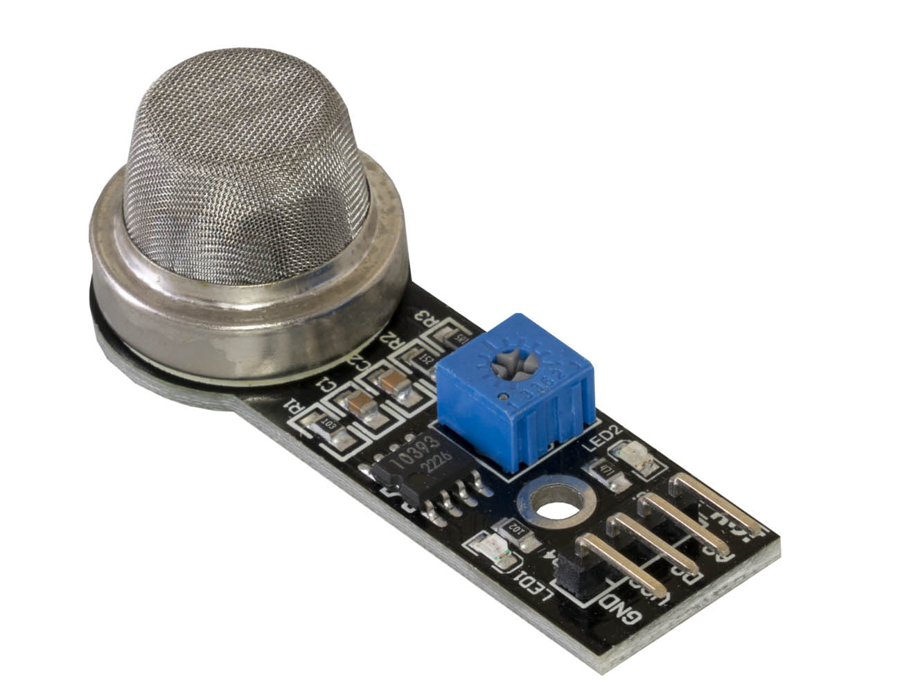 MQ2 Gassensor-modul brännbar gas - gasol, metan, vätgas