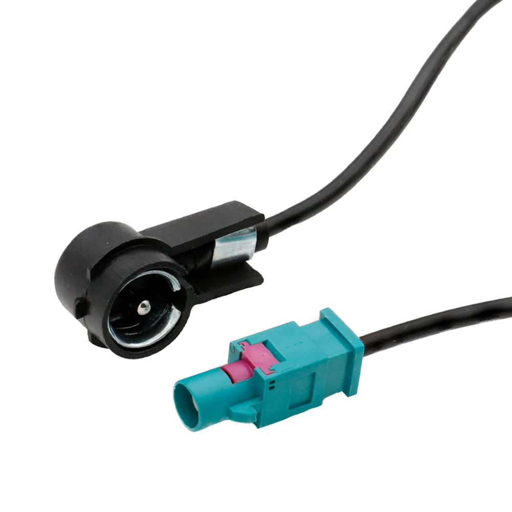 Adapter FAKRA Z hane till ISO vinklad hane 0.2m