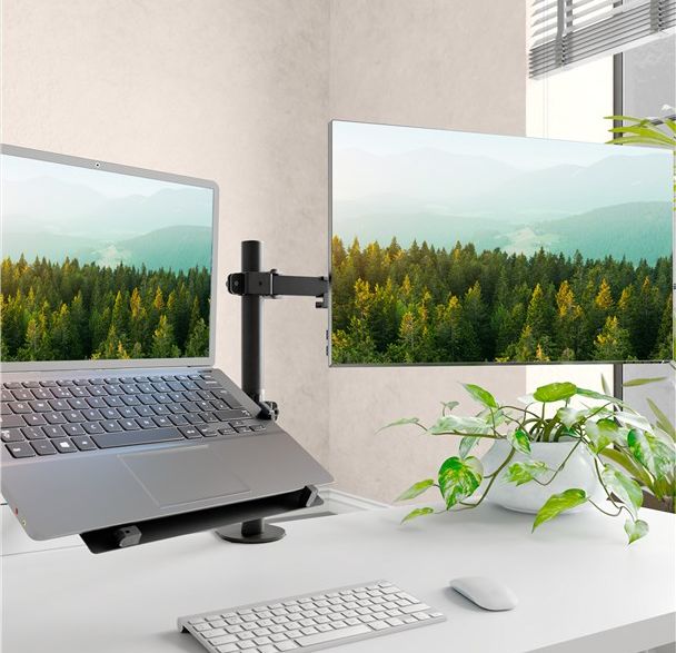 Monitorarm VESA med laptopställ @ electrokit (4 av 5)