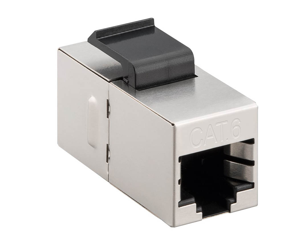 Keystone dubbelt jack Cat6 UTP/STP