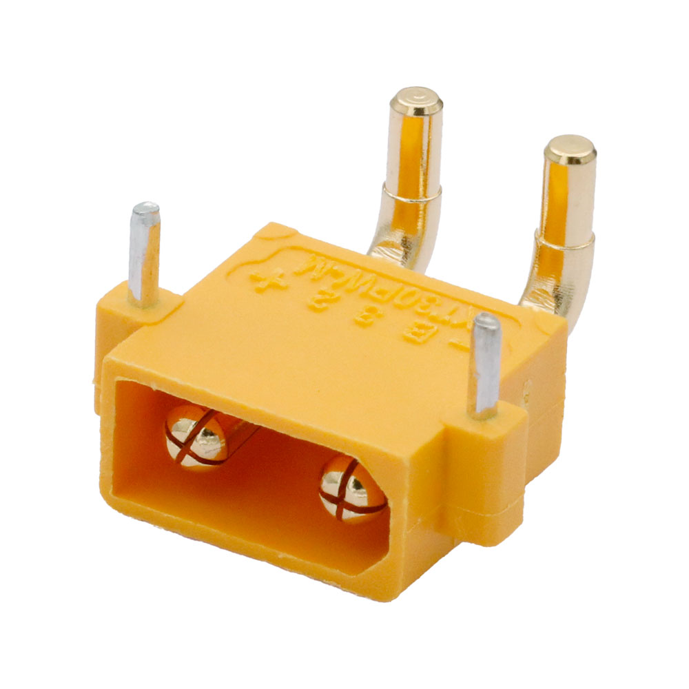XT30 strömkontakt vinklad 2-pol 15(30)A PCB hane