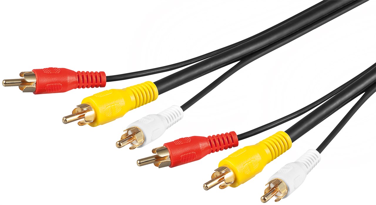 Audio och RG59 video-kabel 3xRCA 1.5m