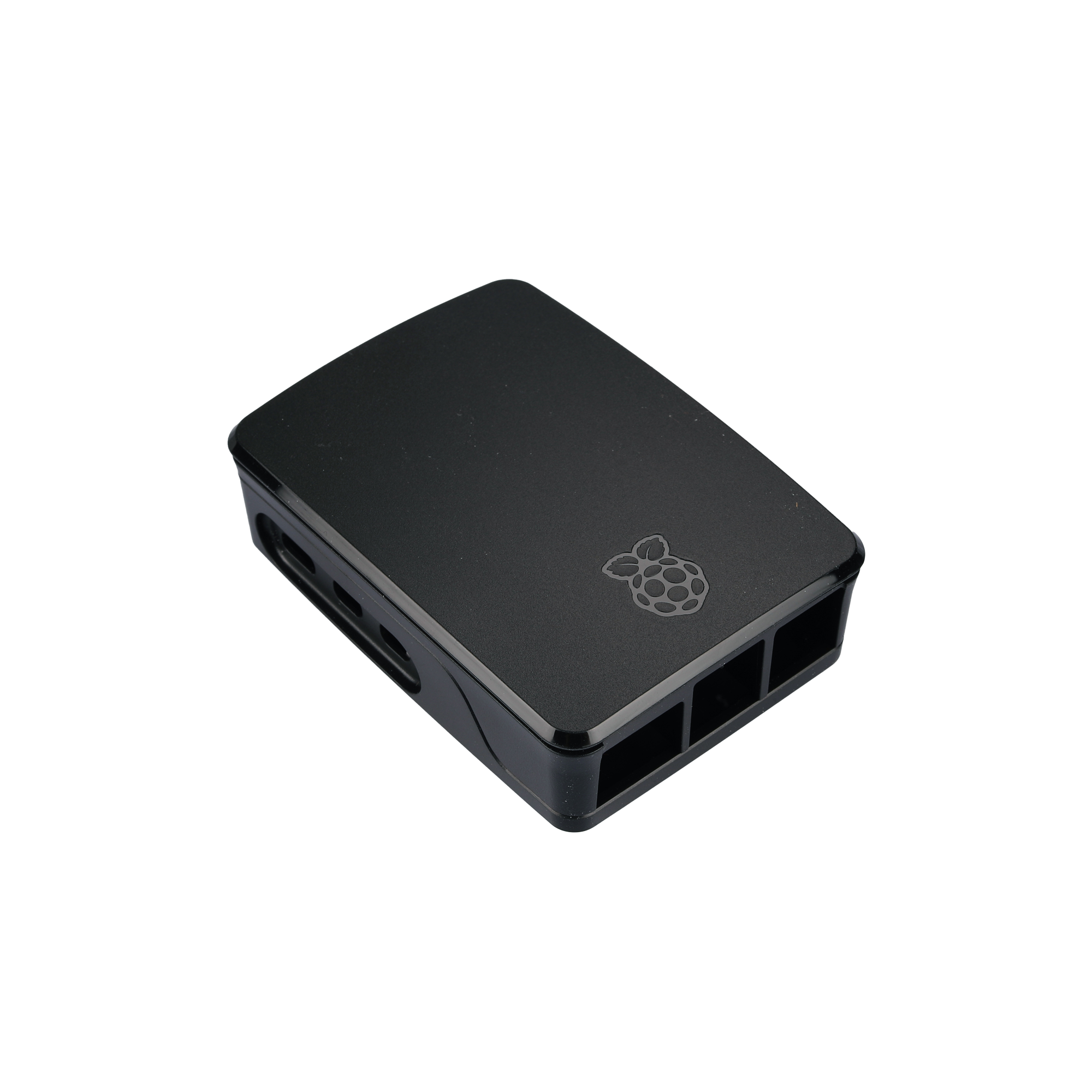 Inbyggnadslåda för Raspberry Pi 5 svart/grå med fläkt