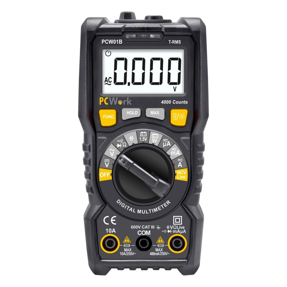 Multimeter 4000 counts Auto Range 600V