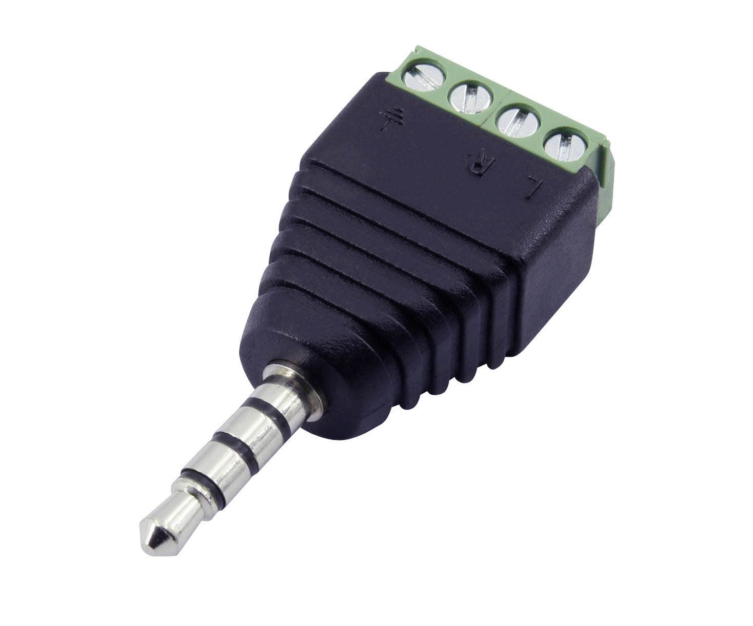 3.5mm hane 4-pol skruvplint